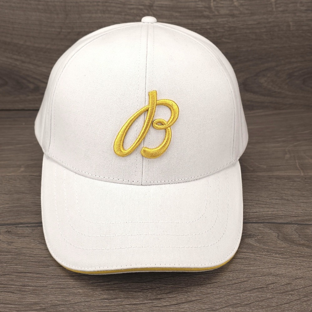Breitling Hat Cap Adult Strapback White Logo Embroidered Luxury Racing Y2K